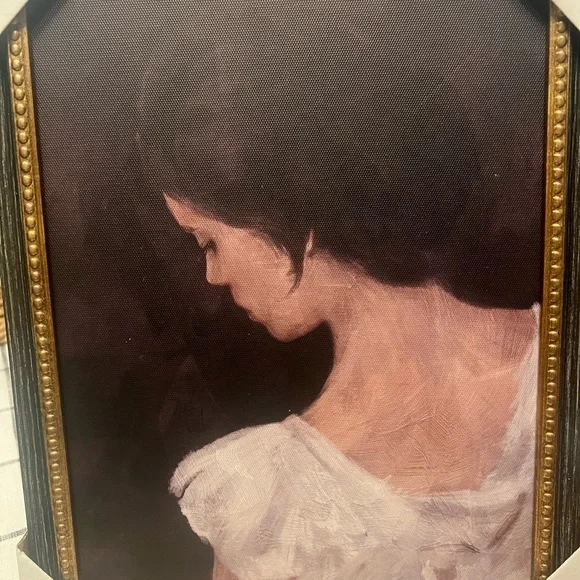 Studio McGee 11x14 Female Portrait Framed Wall Art Canvas. - Picture 6 of 7